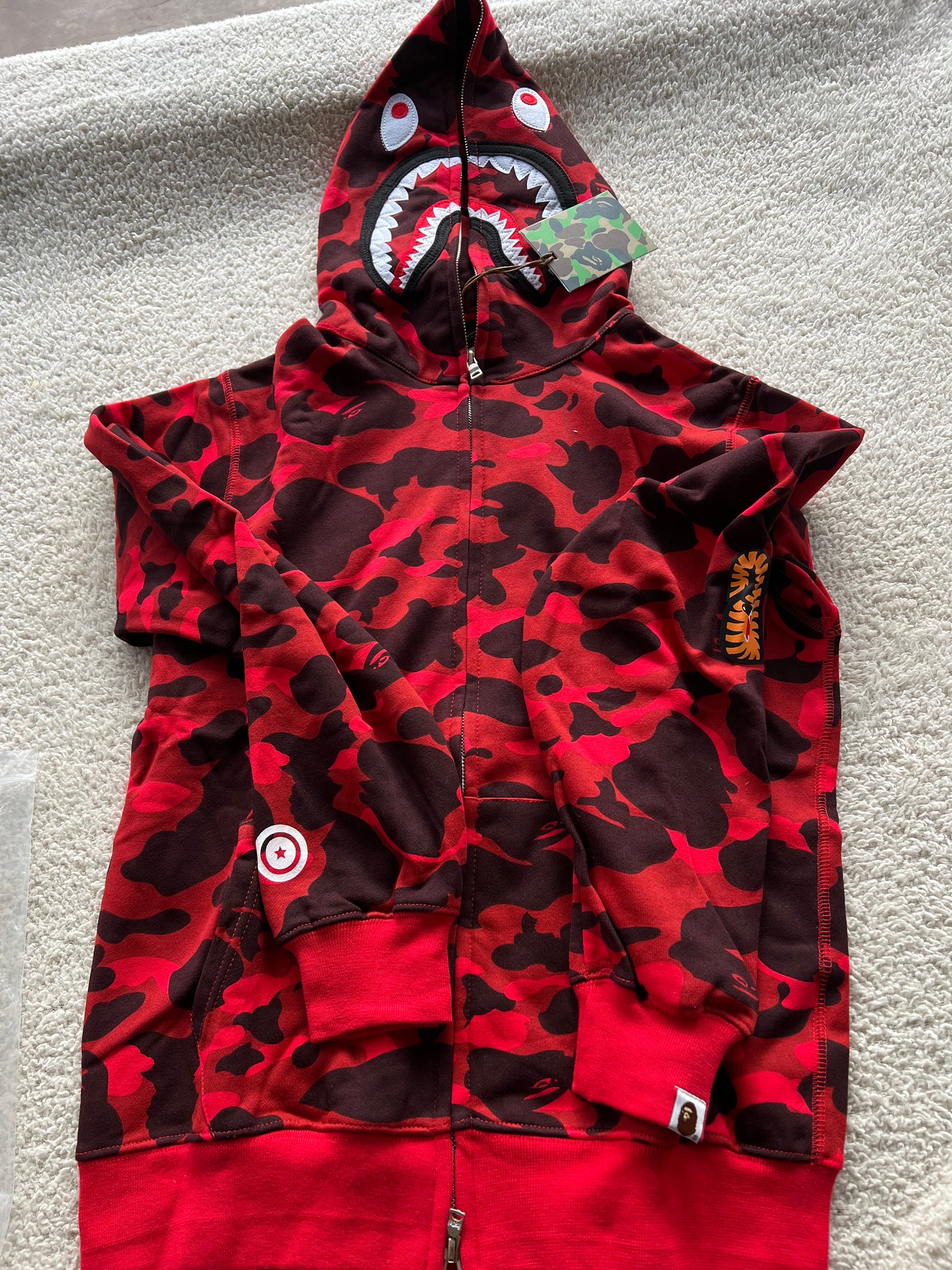 L Bape full zip up